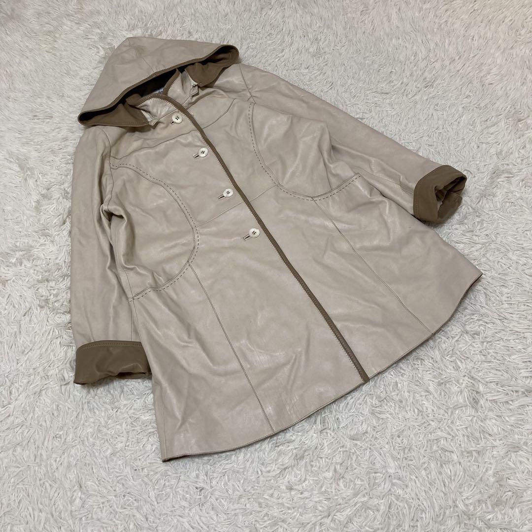希少デザイン◎バルマン BALMAIN ダッフルコート レザー切替 モヘア混 BALMAIN - 本物 美品 バルマンオム メッシュパイピング レザー