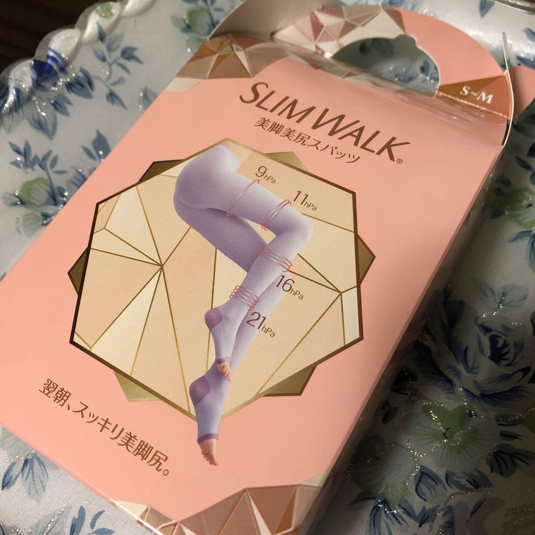 【新品未使用品】スリムウォーク美脚美尻スパッツ(S-M)