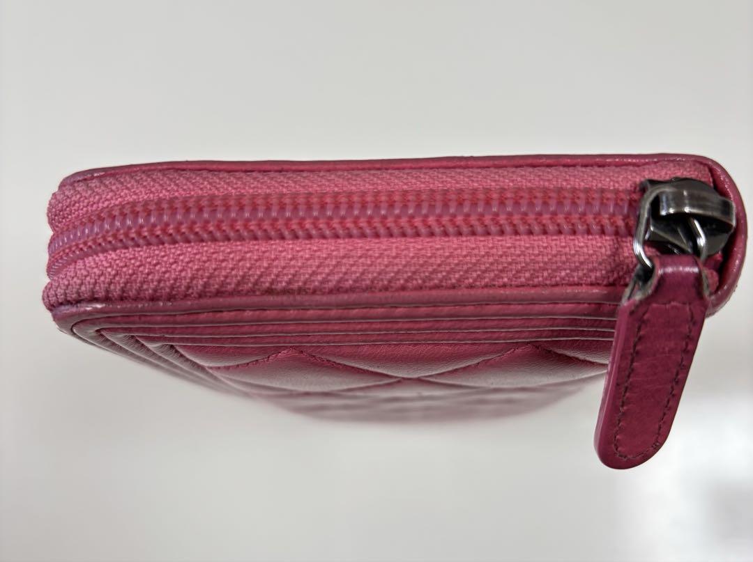 CHANEL ボーイシャネル　長財布　ピンク