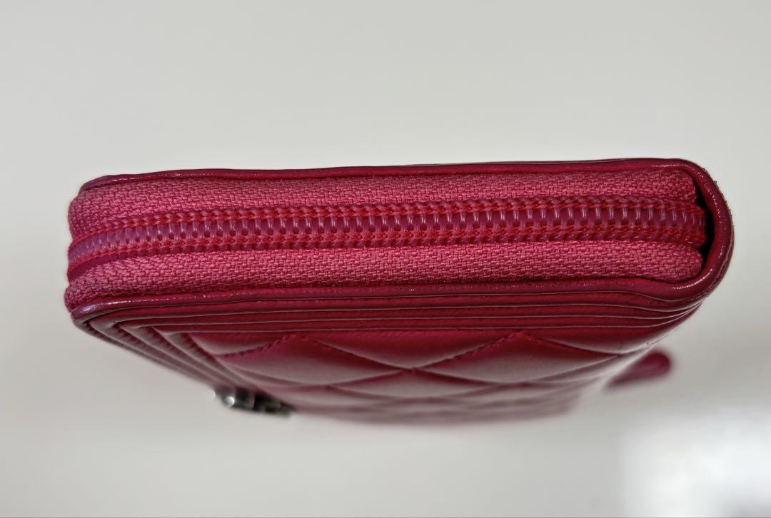 CHANEL ボーイシャネル　長財布　ピンク