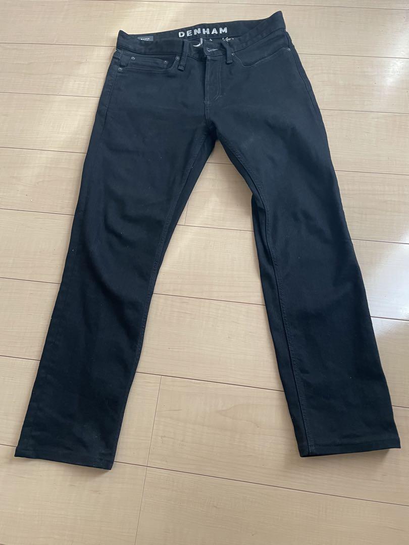 DENHAM RAZOR ブラック スリムフィットパンツ