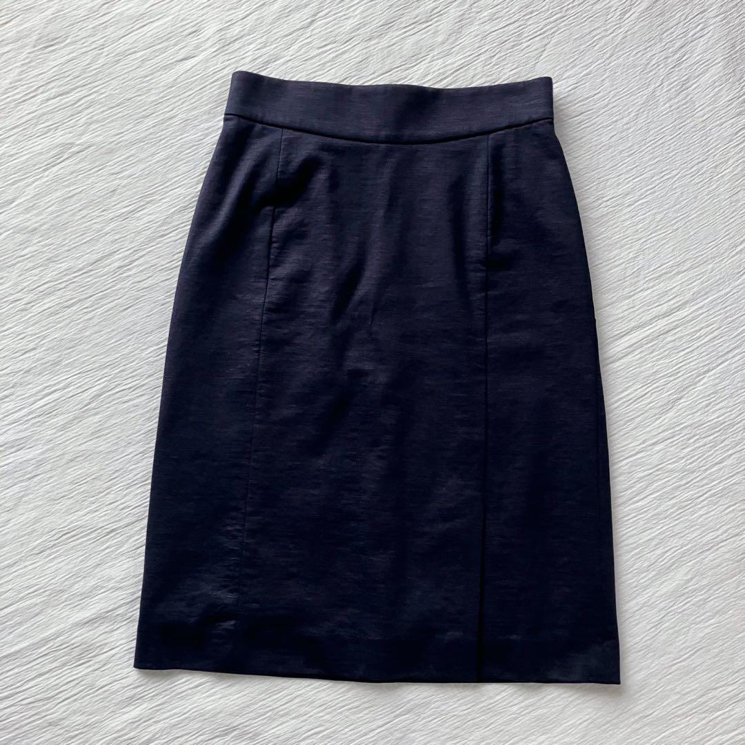 ✨極美品✨グリーンレーベルリラクシング ノーラペル スカートスーツ セットアップ