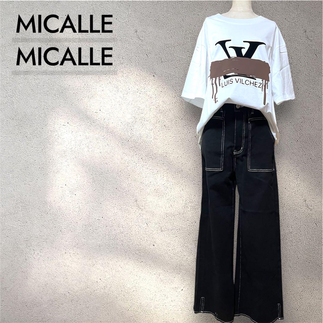 ⭐️新品未使用⭐️ MICALLEMICALLE ブラック ワイドレッグ