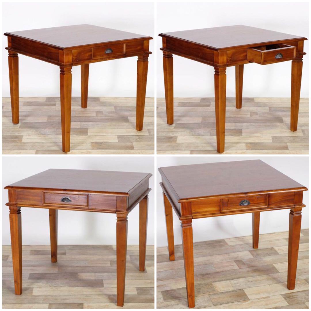 K 新品 アジアン ダイニングテーブル S カフェ カントリー アンティーク