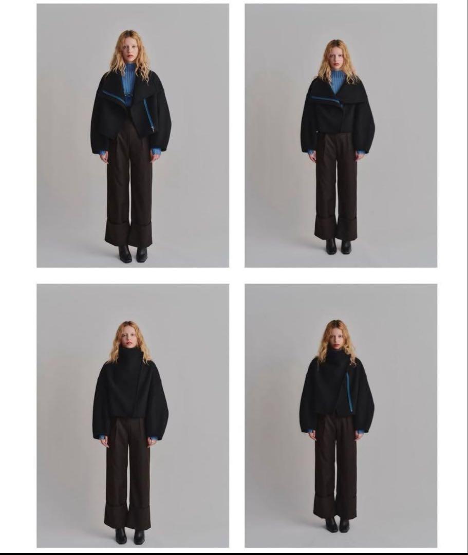 ジャケット・アウター led.tokyo HIGH NECK WOOL SHORT COAT led.tokyo HIGH NECK WOOL SHORT COAT