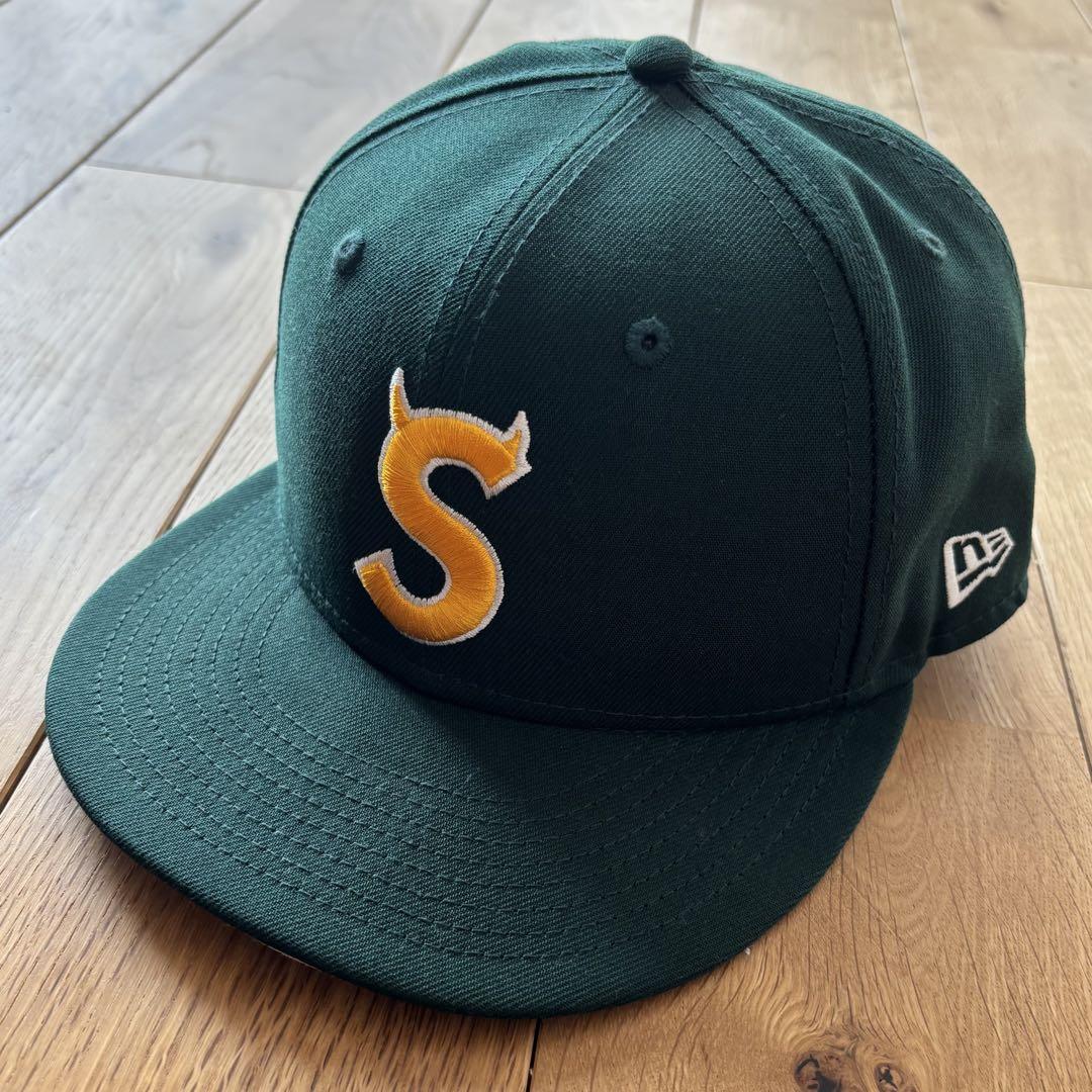 Supreme S Logo New Era Green ツノ デビル 22FW