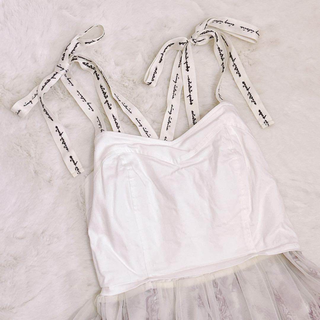 新品タグ付き flower eimy frill ribbonワンピース eimy istoire（エイミーイストワール）の「Amanda flower eimy