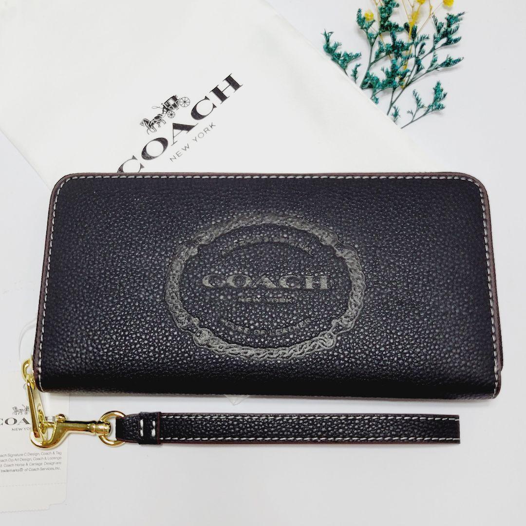 最終価格‼️ 新品 未使用 COACH ブラックレザー 長財布