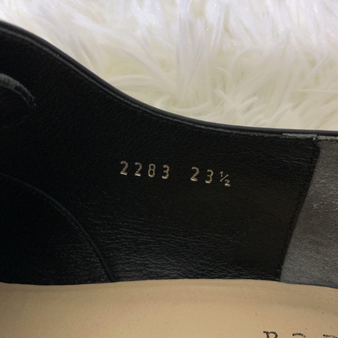 マーガレットハウエルアイデア　ドレスシューズ　2283 レザー　黒　23.5cm