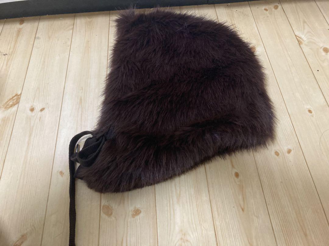 キジマタカユキ　Long Faux Fur Hood