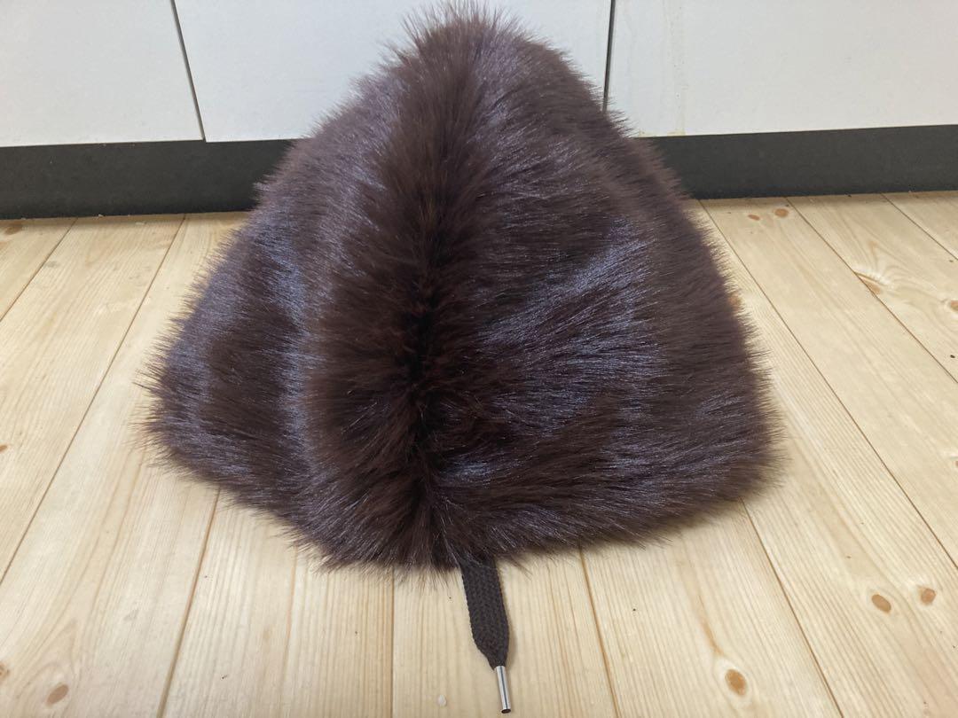 キジマタカユキ　Long Faux Fur Hood