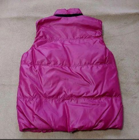ウエア 新品 税 LANVIN ダウンベスト QeTzM-m19885514137 タグ付き 定価39000円 フクシアピ