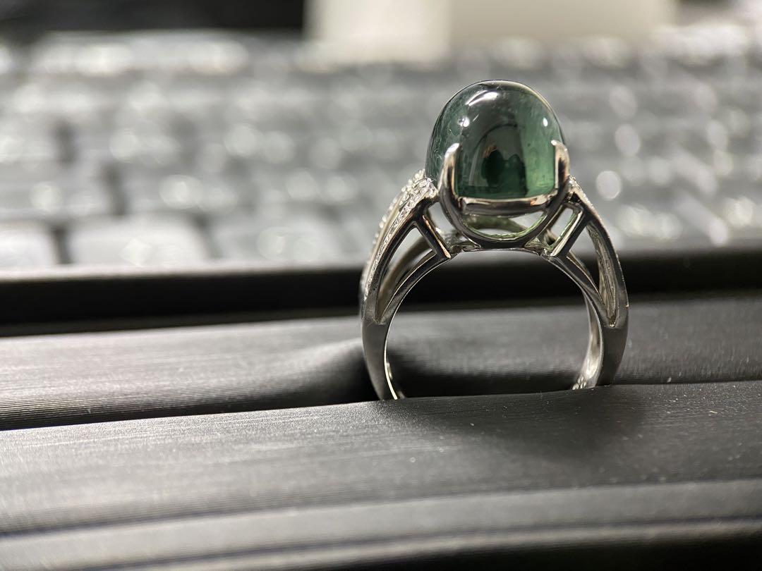 【希少石】【鑑別書】大粒10.35ct！トラピッチェエメラルド　ダイヤ　リング