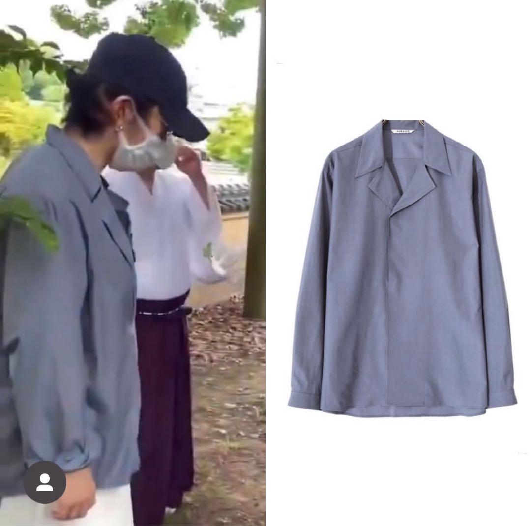 Auralee WASHED FINX TWILL P/O SHIRTS