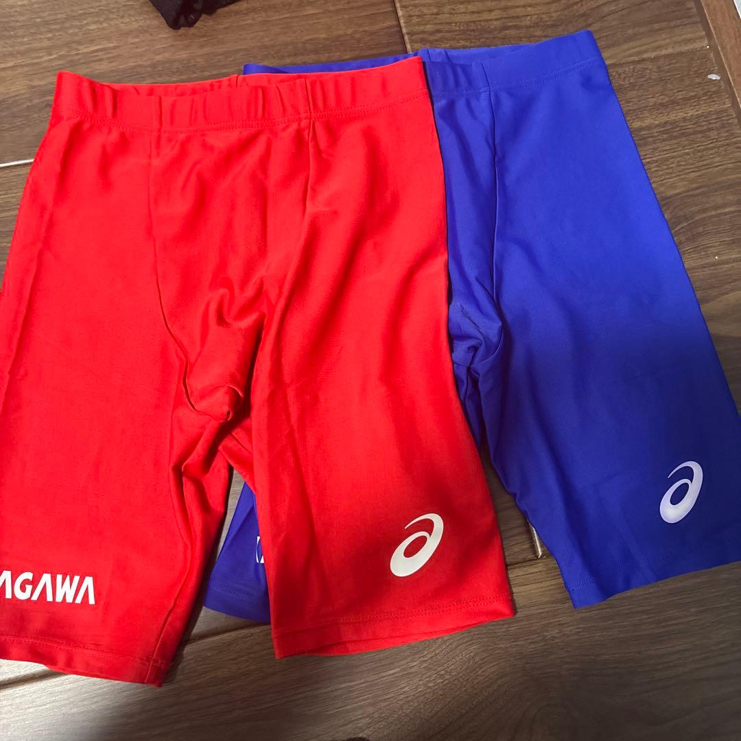 アシックス　スパッツ　サッカー　神奈川国体選抜