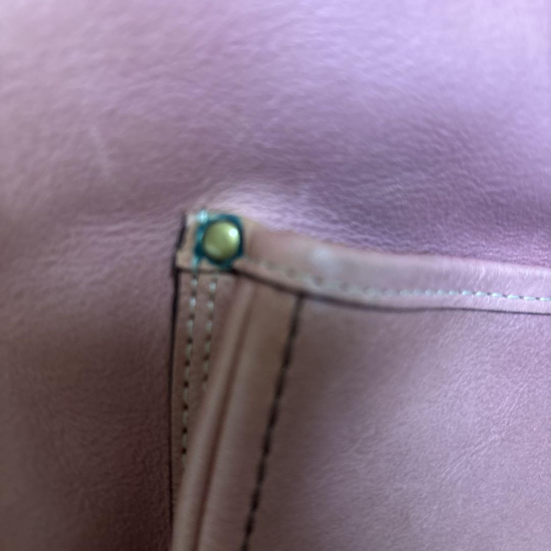 COACH レガシー　ピンク レザー ショルダーバッグ