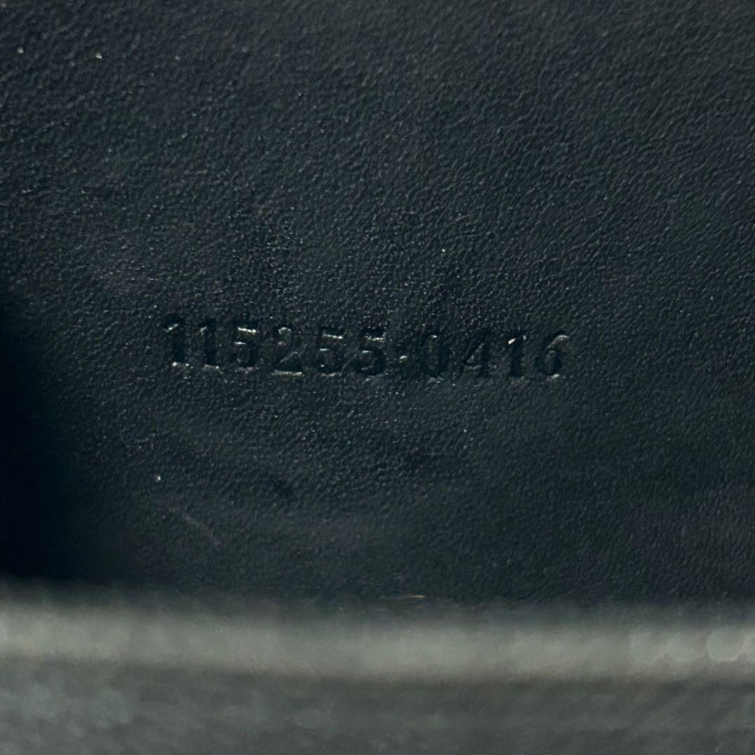 GUCCI グッチ GGシマレザー ブラック　コインケース　小銭入れ