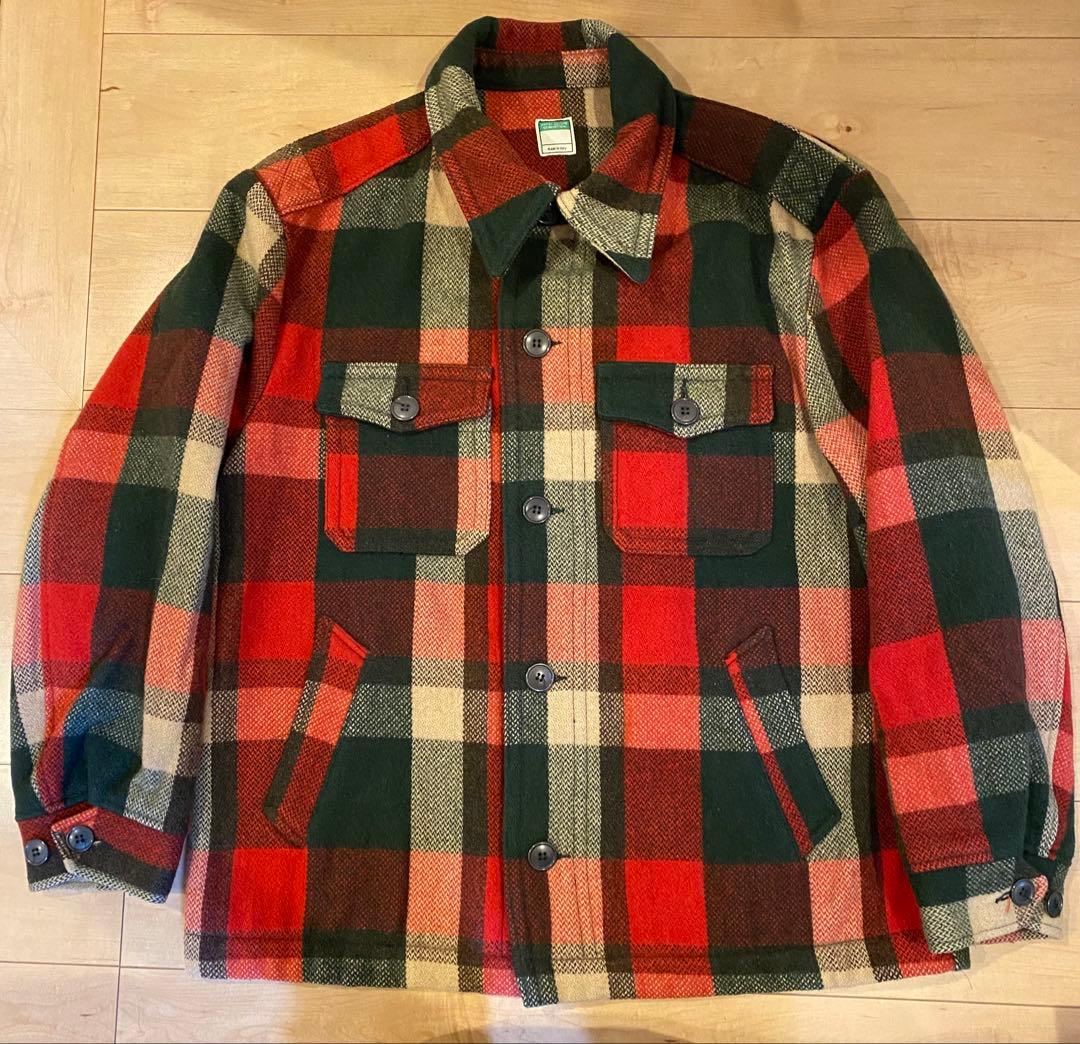 Benetton ベネトン チェック CPO ウール ジャケットイタリア製90sM・UNITED COLORS OF BENETTON