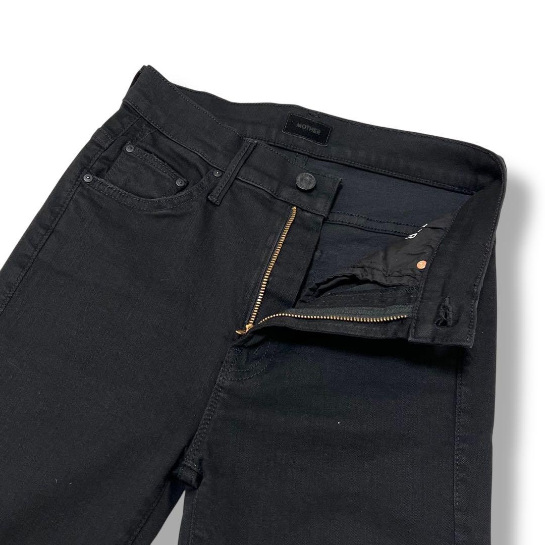 MOTHER THE INSIDER CROP STEP FRAY ストレッチ