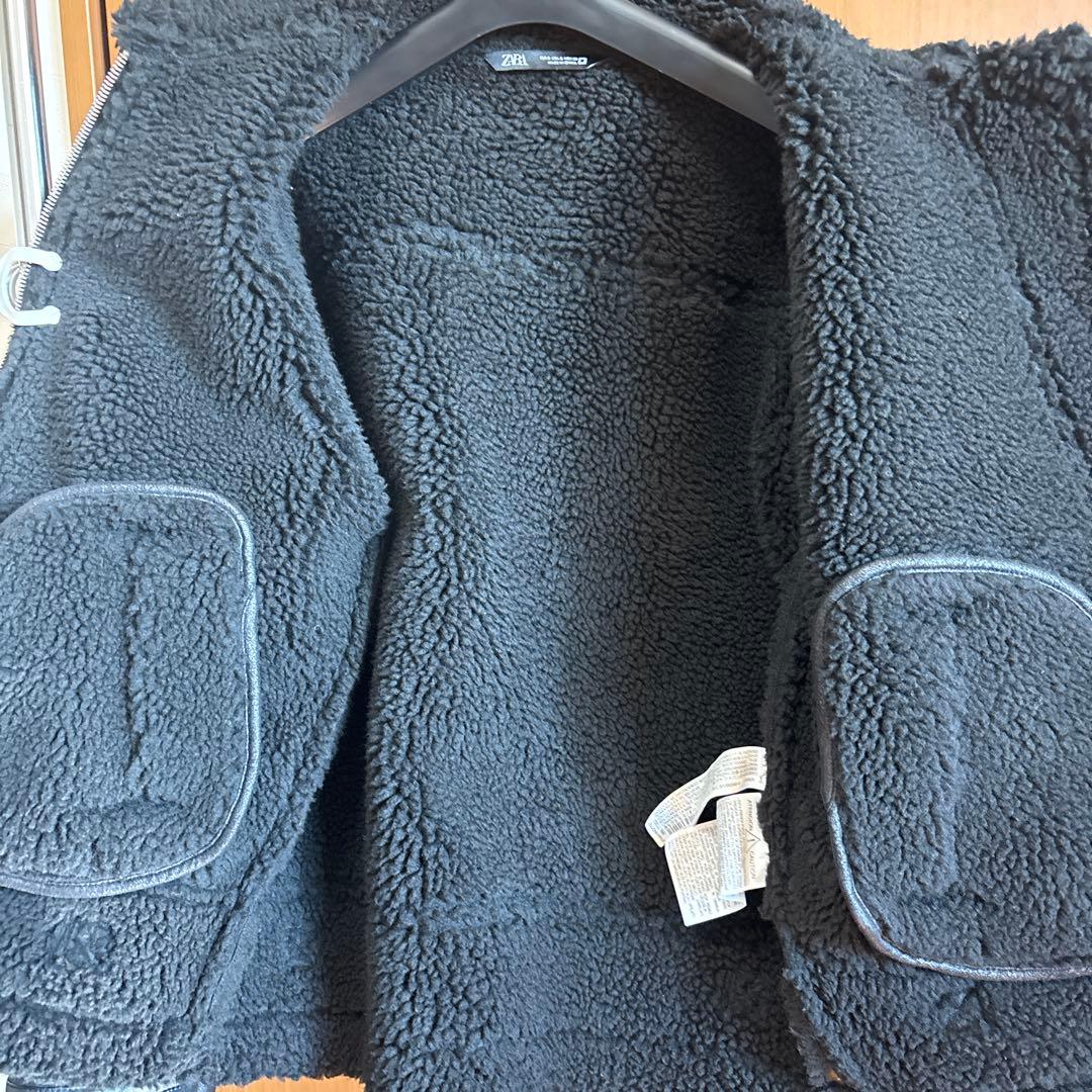 ZARA フェイクムートンB-3フライトジャケット