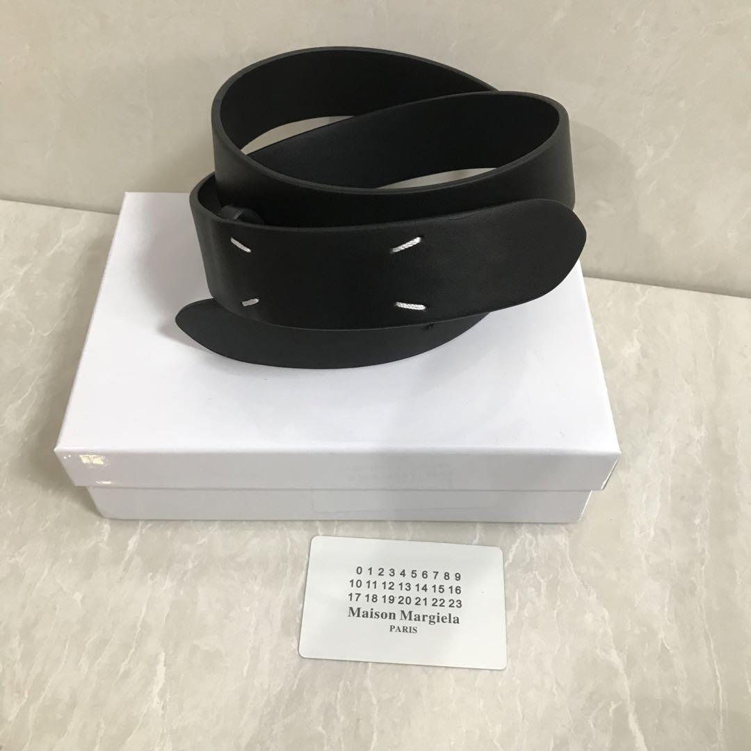 ★Maison Margiela★4ステッチ レザーベルト Maison Margiela】4ステッチ ベルト (Maison Margiela/ベルト