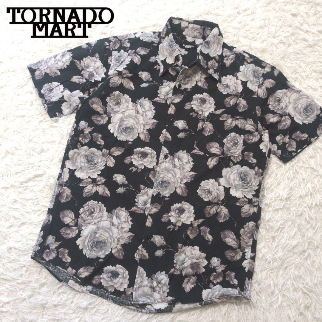 トルネードマート　半袖　花柄シャツ　アロハ サイズLトップス