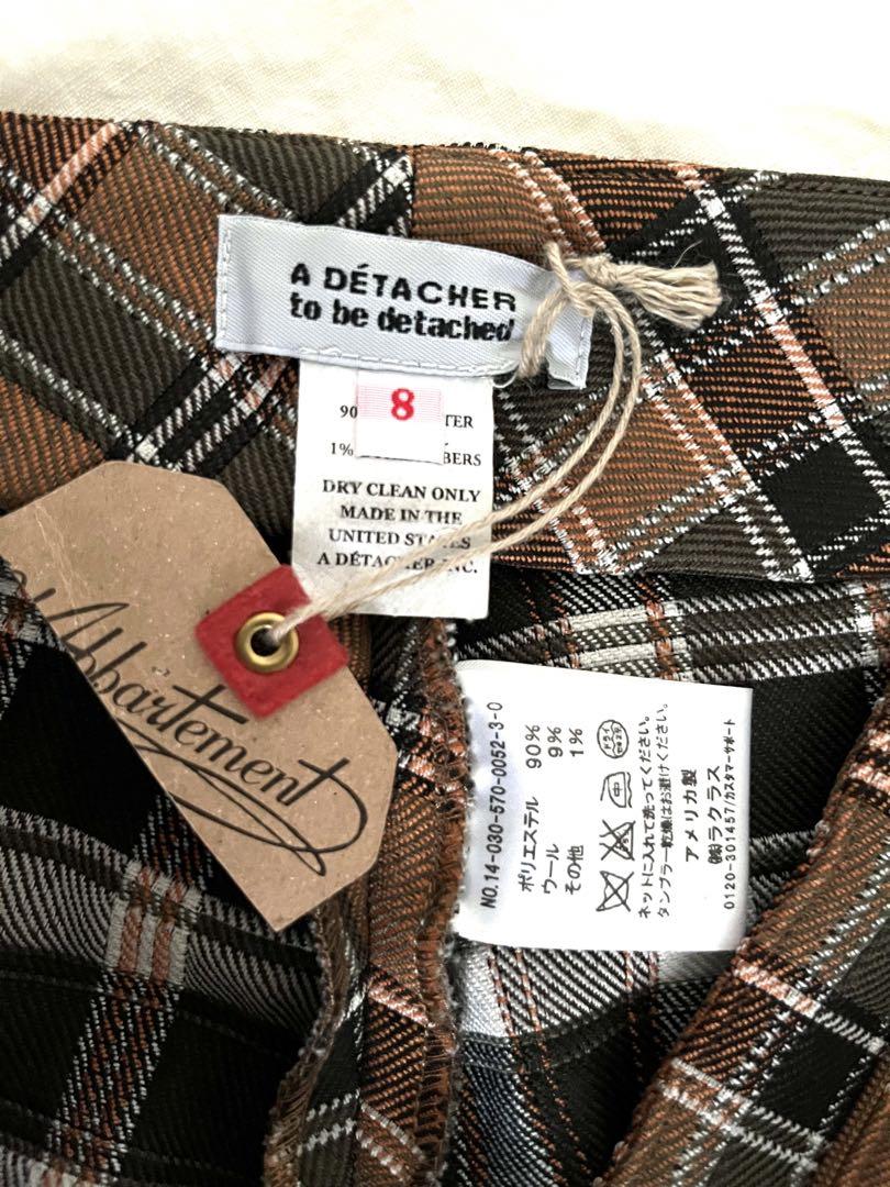 A DETACHER アデタシュ ロングパンツ サイズ8 made in USA A DETACHER アデタシュ ロングパンツ サイズ8 made in USA