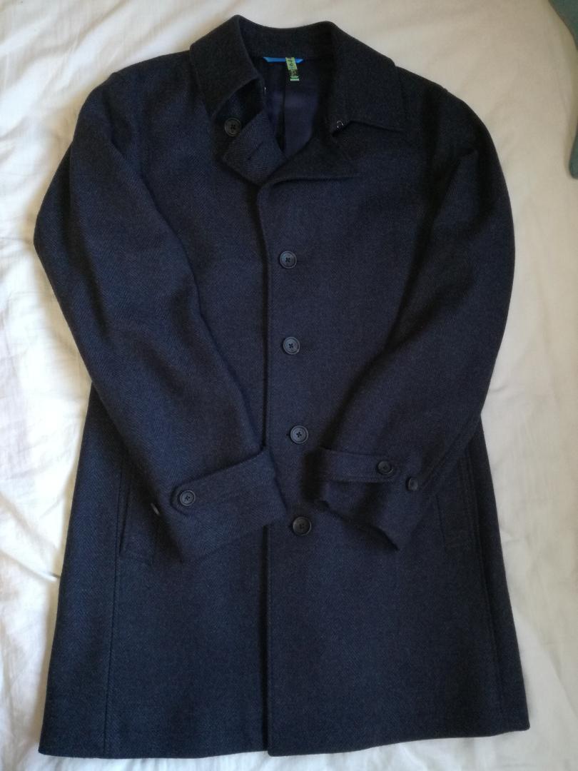 LANVIN en Bleu ランバンオンブルー ステンカラーコート ツイード柄