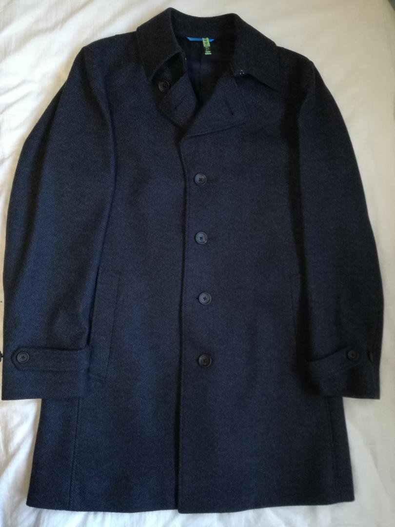 LANVIN en Bleu ランバンオンブルー ステンカラーコート ツイード柄