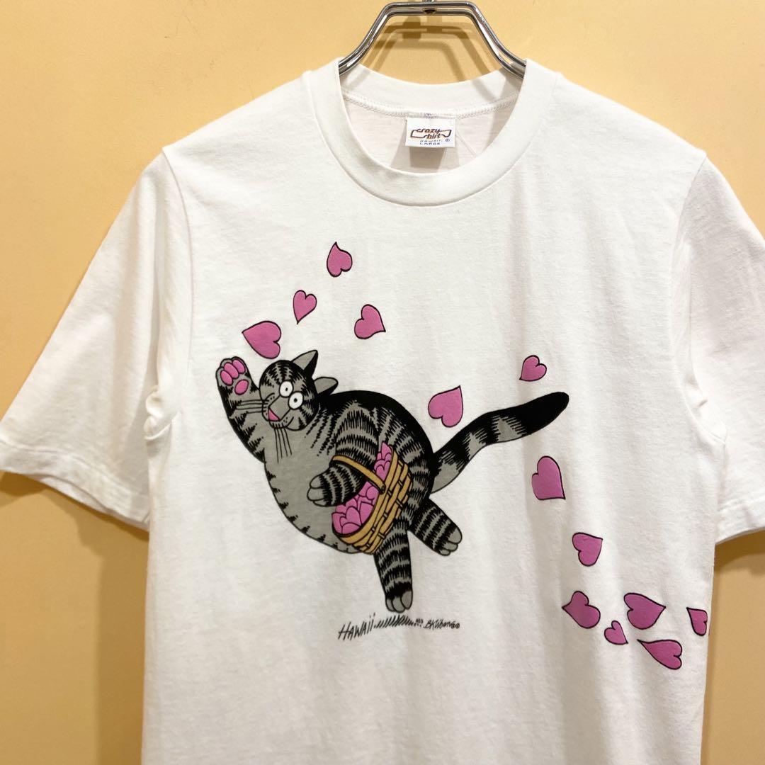 新品 タグ付き90s クリバンキャット クレイジーシャツ Tシャツ S クリバンキャット 半袖Tシャツ USA製 90s ヴィンテージ