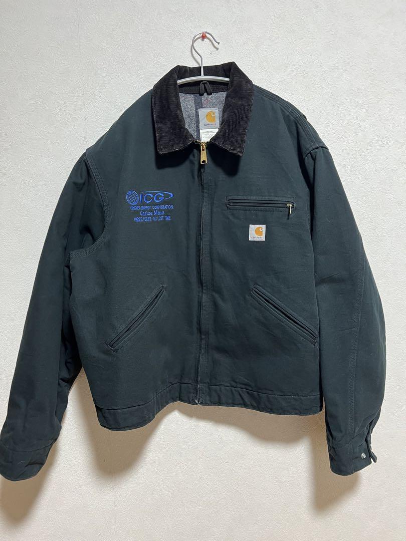 Carhartt デトロイトジャケット 企業ロゴ入り USA製