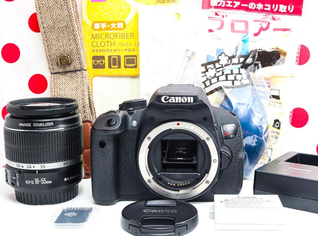 Canon kiss X7iスマホ転送OK＆自撮り可能な一眼レフ3401（美品 Canon