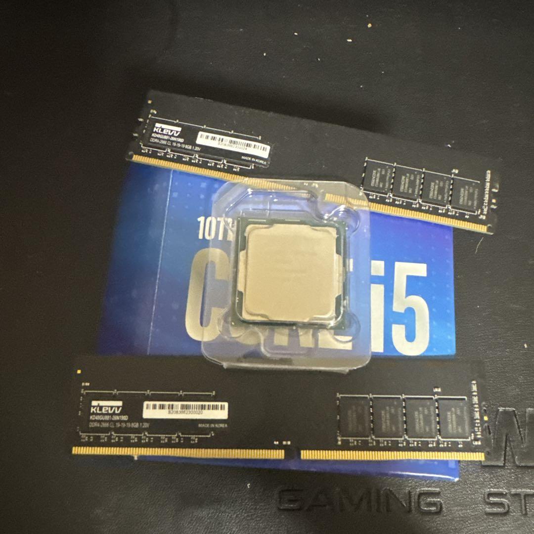 「しんらーめん」インテル　10400F 16GB DDR4メモリセット