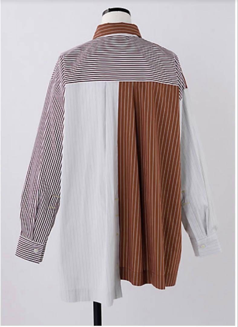 未使用級 ナゴンスタンス 23AW knit combination shirt レディース