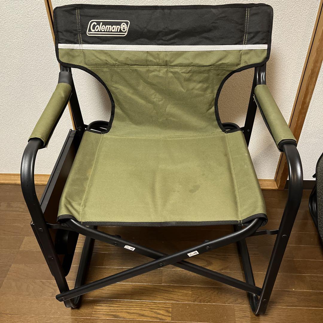 【2脚セット】コールマン　Coleman サイドデーブル付きデッキチェア