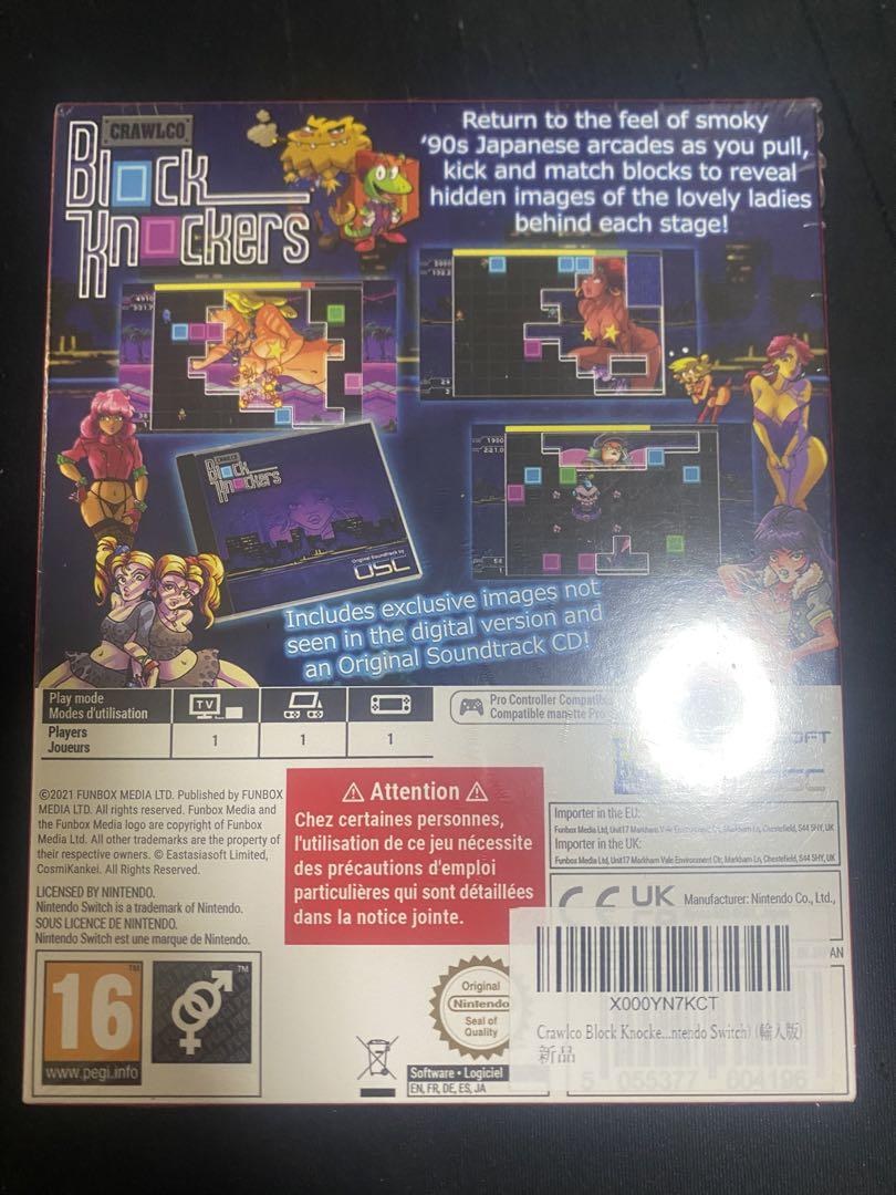 CRAWLCO BLOCK KNOCKERS Brand New NINTENDO SWITCH Game EU