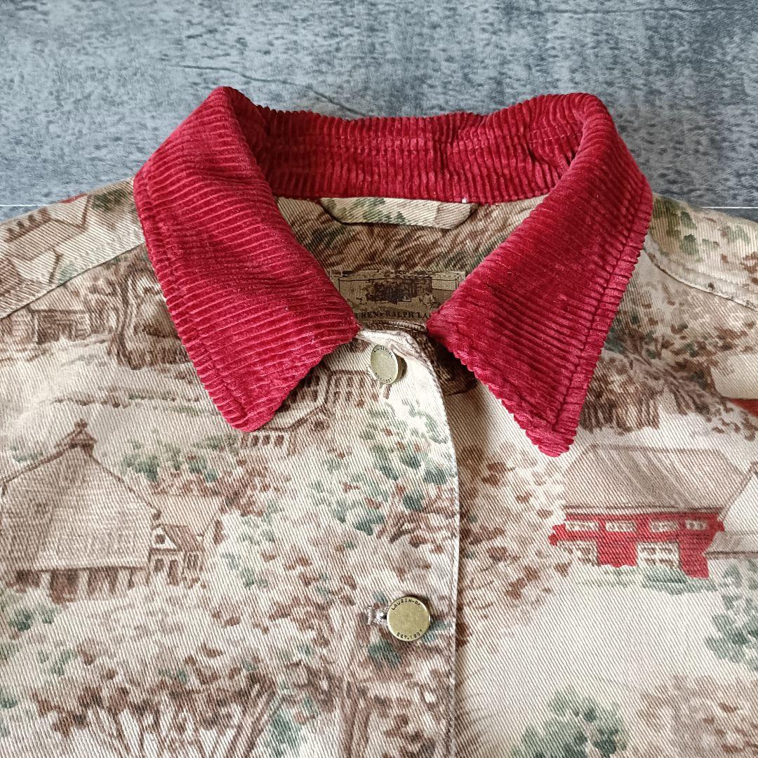 古着 90s Lauren Ralph Lauren 総柄 カバーオール