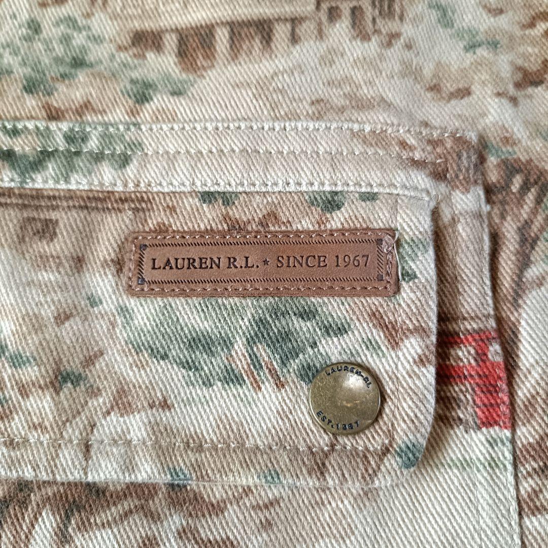 古着 90s Lauren Ralph Lauren 総柄 カバーオール