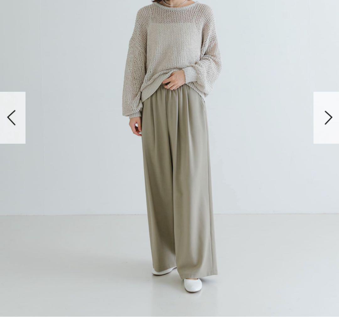 タックギャザーストレートパンツ アーバンリサーチ