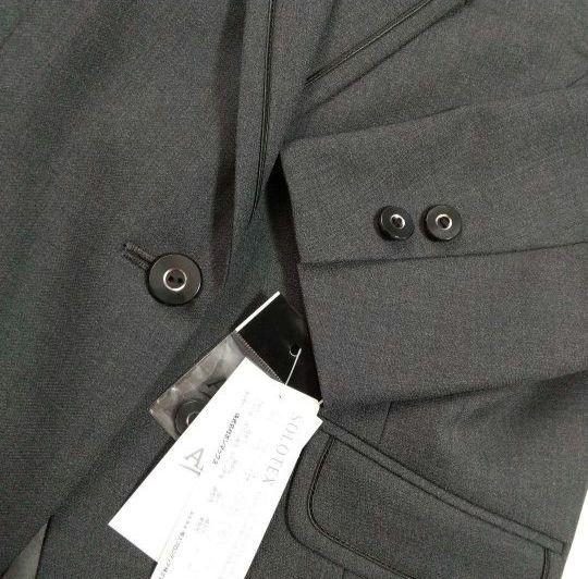 ボンマックス 事務服 ジャケット パンツスーツ上下セット グレイ