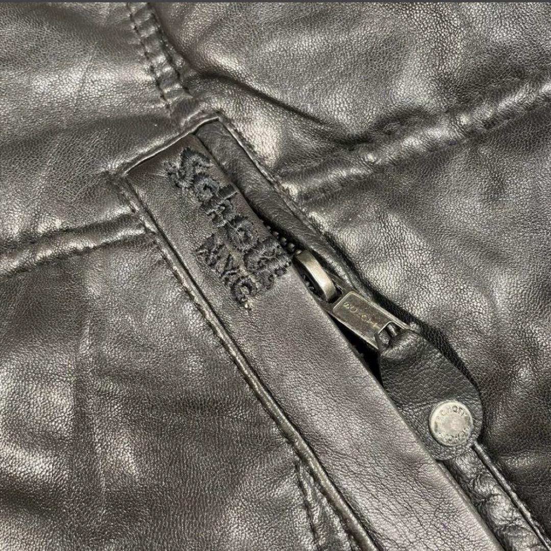 【美品】　Schott ショット 本革 ダウン　レザー　アウター ジャケット