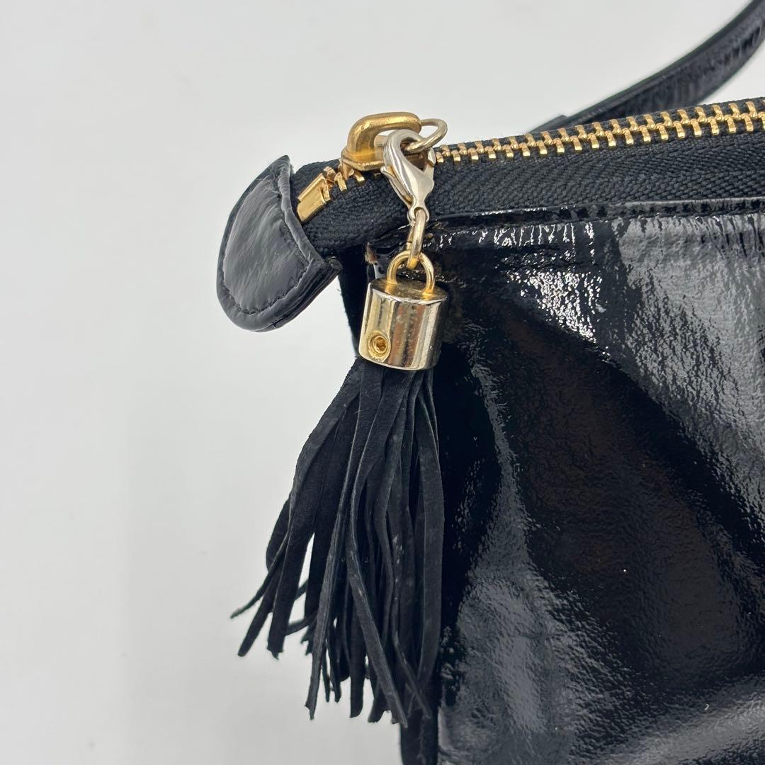 パテントレザー ショルダーウォレット