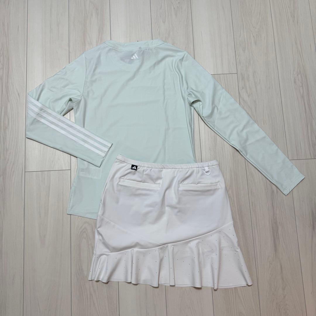 新品 アディダス セットアップ ミントグリーン ホワイト フリル