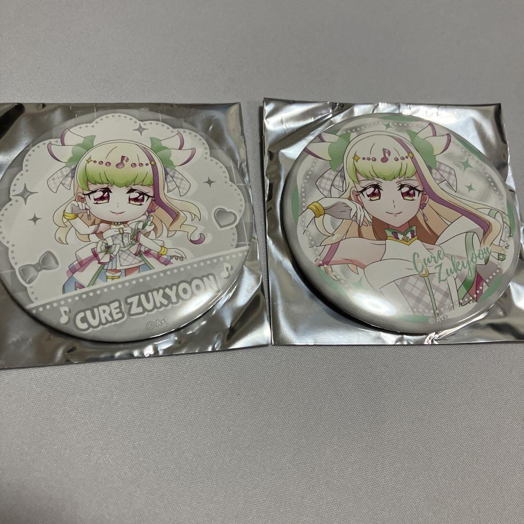 プリルン　キュアズキューン　キミとアイドルプリキュア　ドリームステージ　缶バッジ キミとアイドルプリキュア ドリームステージ キュアズキューン
