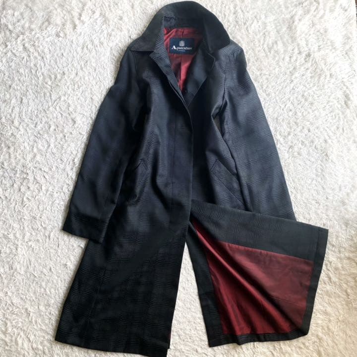 M週間売れ筋 超美品 Aquascutumコート かわいい シルクレディースブラック 秋 冬 ロングコート レディースm 13 167 Www Unlit Studio