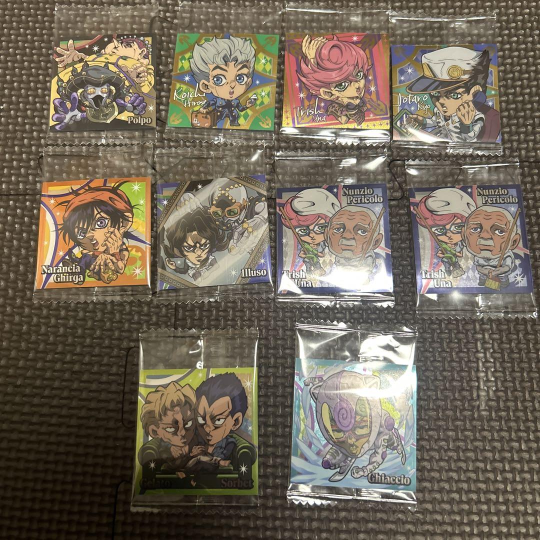 ジョジョ ウエハース 黄金の風 シール セット まとめ売り JJR
