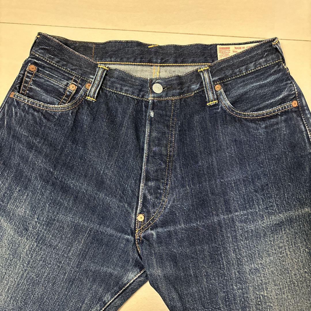 美品】 EVISU 大黒 ピンク Lot.7001 W38 赤耳 ハーフパンツ