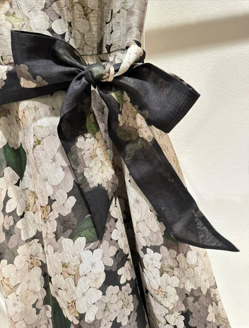 Zimmermann バランスピクニックドレス（ブラックアジサイ）