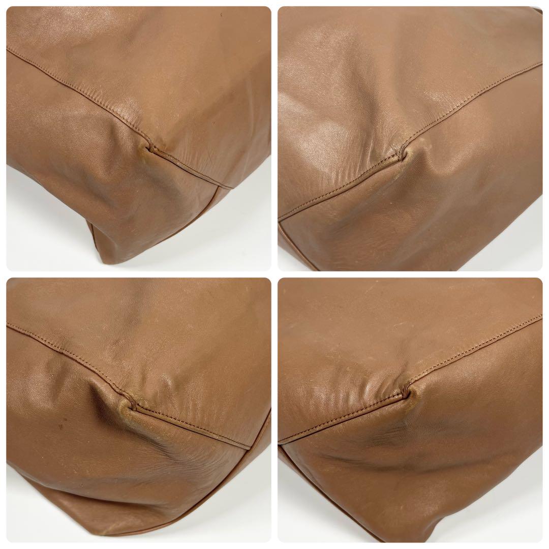 半額以下で買えるクーポン特集 CELINE A4 ブラウン レザー トート ホリゾンタルカバ セリーヌ バッグ