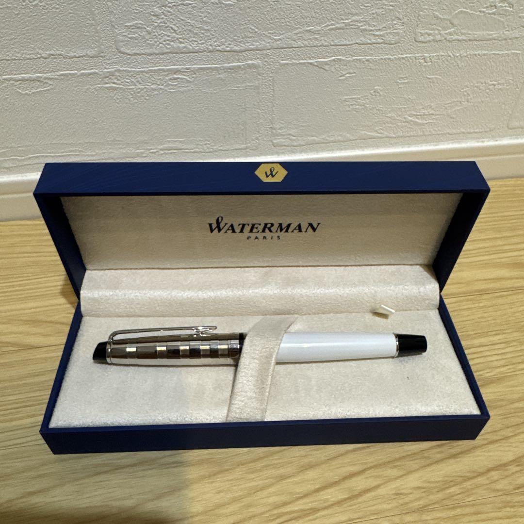 WATERMAN 万年筆 ホワイト・シルバー